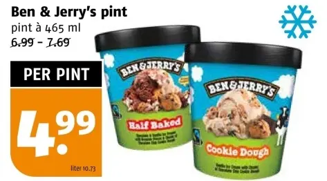 Aanbieding: Ben & Jerry's pint