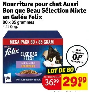 Offre: Nourriture pour chat Aussi Bon que Beau Sélec