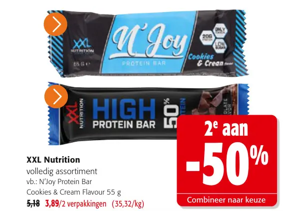 Promotie: Volledig assortiment protein bars