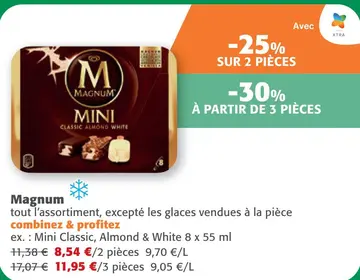Offre: Magnum Mini Classic, Almond & White