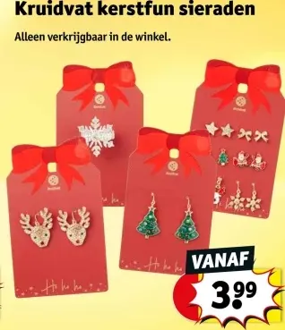 Aanbieding: Kruidvat kerstfun sieraden