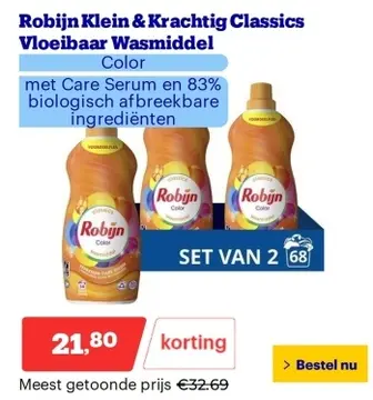 Aanbieding: Robijn Klein & Krachtig Classics Vloeibaar Wa