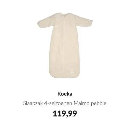 Aanbieding: Slaapzak 4-seizoenen Malmo pebble