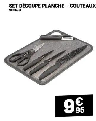 Offre: Set découpe planche + couteaux