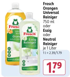 Aanbieding: Frosch Orangen Universal Reiniger oder Essig 