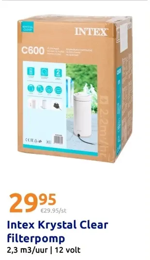 Promotie: Intex Krystal Clear filterpomp