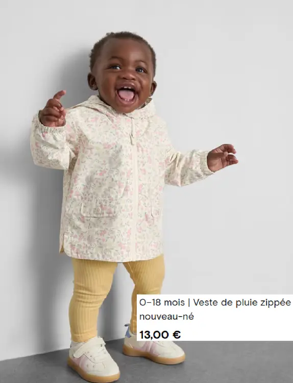 Offre: Veste de pluie zippée