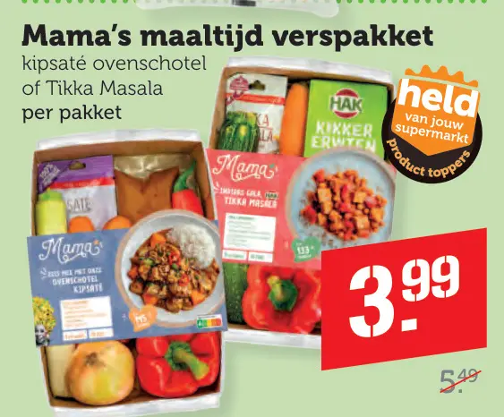 Aanbieding: Mama's maaltijd verspakket