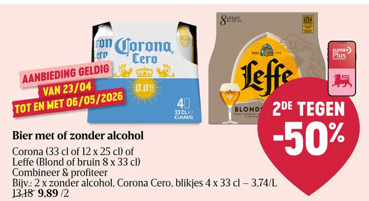 Promotie: Bier met of zonder alcohol
