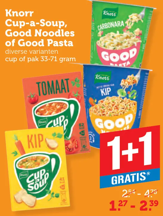 Aanbieding: Cup-a-Soup, Good Noodles of Good Pasta