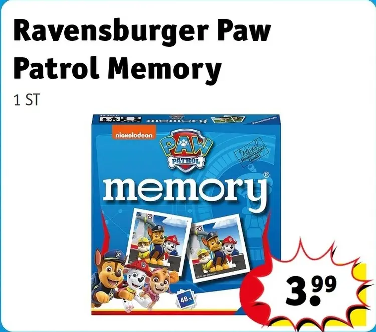 Aanbieding: Paw Patrol Memory