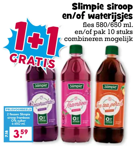 Aanbieding: Slimpie siroop en/of waterijsjes