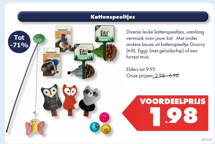 Aanbieding: Kattenspeeltjes