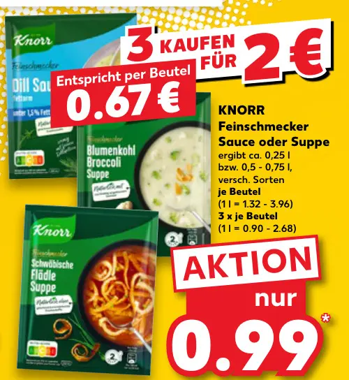 Aanbieding: Feinschmecker Sauce oder Suppe