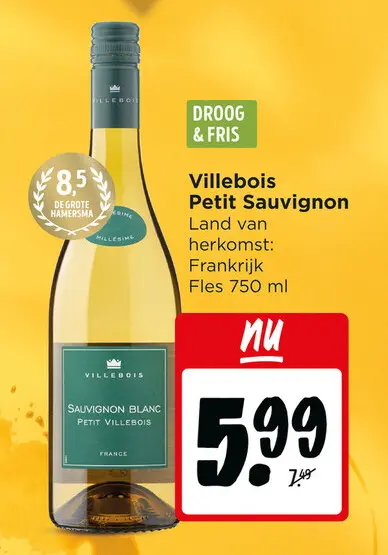 Aanbieding: Villebois Petit Sauvignon