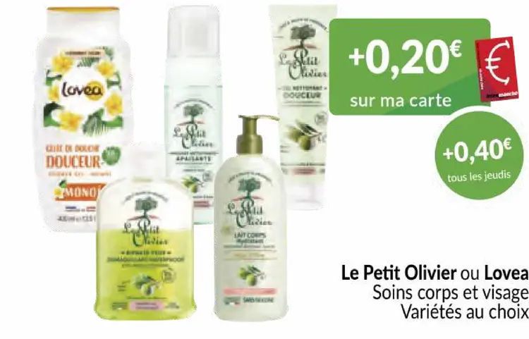 Offre: Soins corps et visage