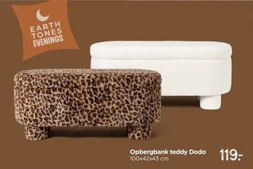 Aanbieding: Opbergbank teddy Dodo
