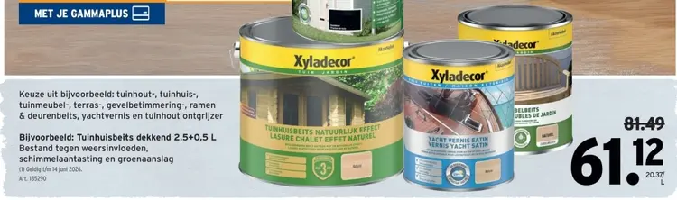 Promotie: Xyladecor Tuinhuisbeits