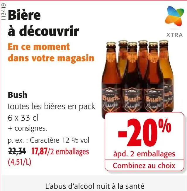 Offre: Bière Bush