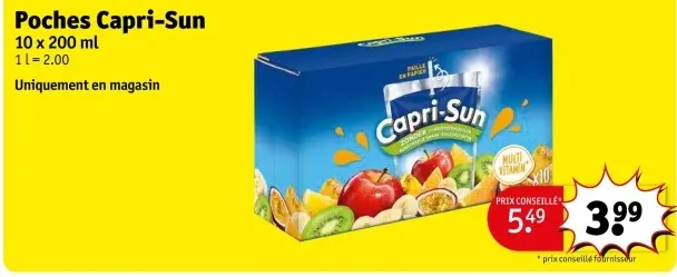 Offre: Poches Capri-Sun