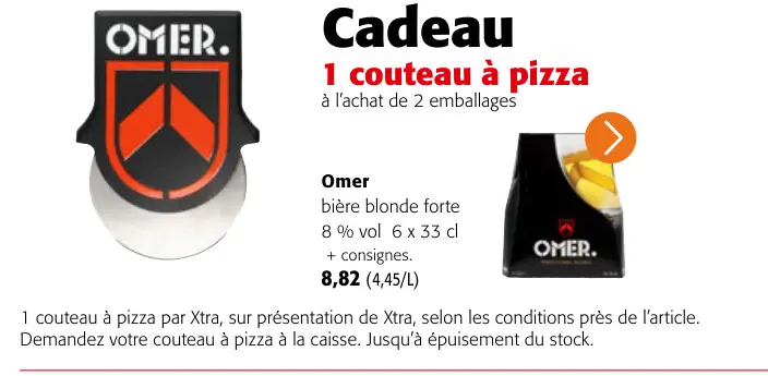 Offre: Bière blonde forte