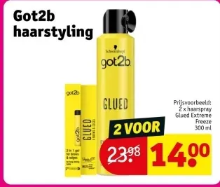 Aanbieding: Got2b haarstyling