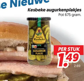 Aanbieding: Augurkenplakjes
