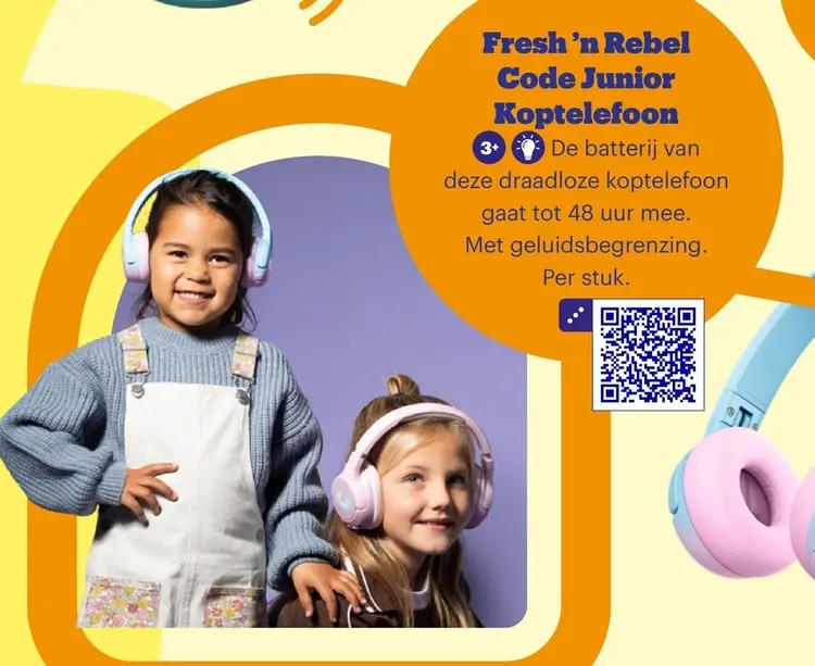 Aanbieding: Fresh 'n Rebel Code Junior Koptelefoon
