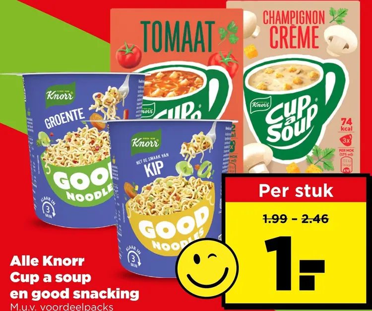 Aanbieding: Cup a soup en good snacking