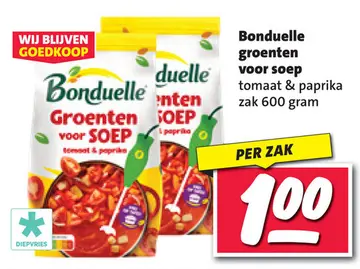 Aanbieding: Bonduelle groenten voor soep tomaat & paprika