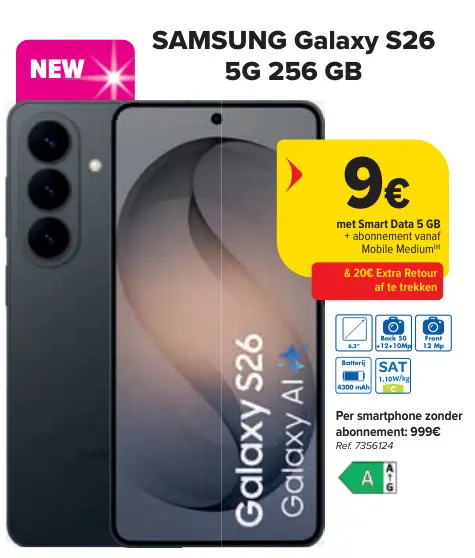 Promotie: Galaxy S26 5G 256 GB