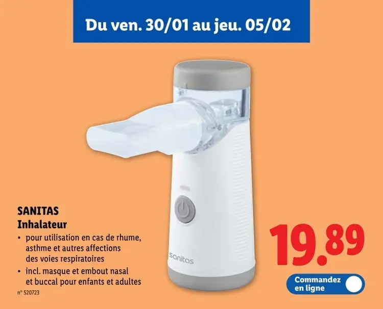 Offre: Inhalateur