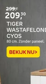 Aanbieding: TIGER WASTAFELONDERKAST CYOS