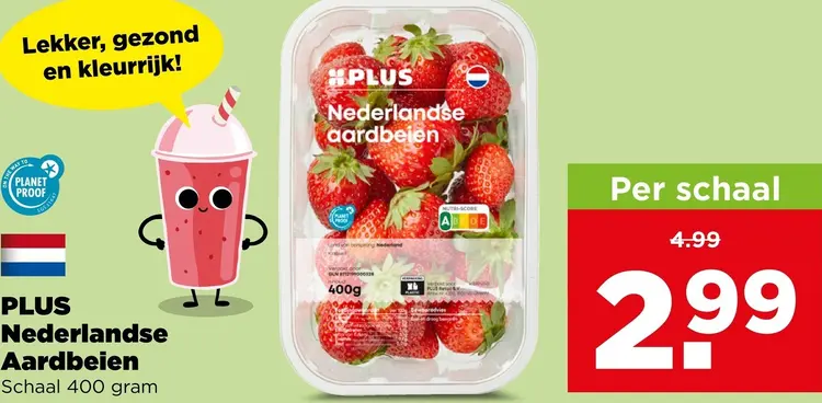 Aanbieding: PLUS Nederlandse aardbeien