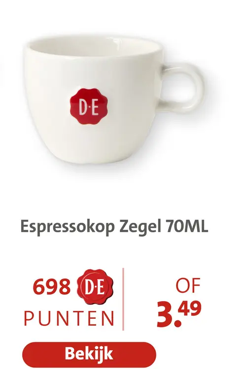 Aanbieding: Espressokop Zegel