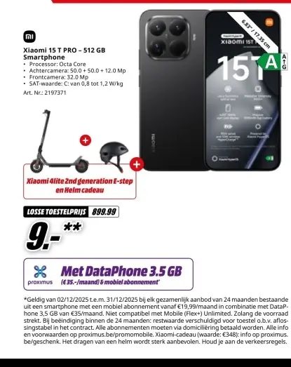Promotie: Xiaomi 15 T PRO - 512 GB Smartphone