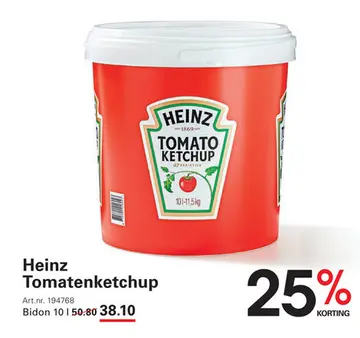 Aanbieding: Heinz Tomatenketchup