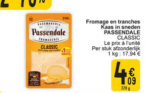 Offre: Fromage en tranches Passendale CLASSIC