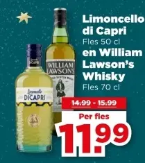 Aanbieding: Limoncello di Capri en William Lawson's Whisky