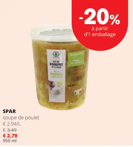 Offre: soupe de poulet