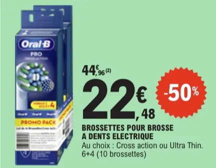 Promotie: Brossettes pour brosse a dents electrique