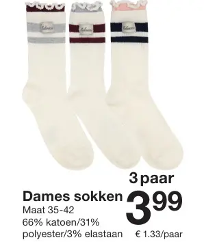 Promotie: Dames sokken