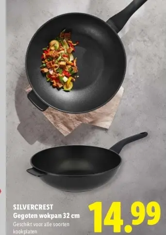 Aanbieding: Gegoten wokpan