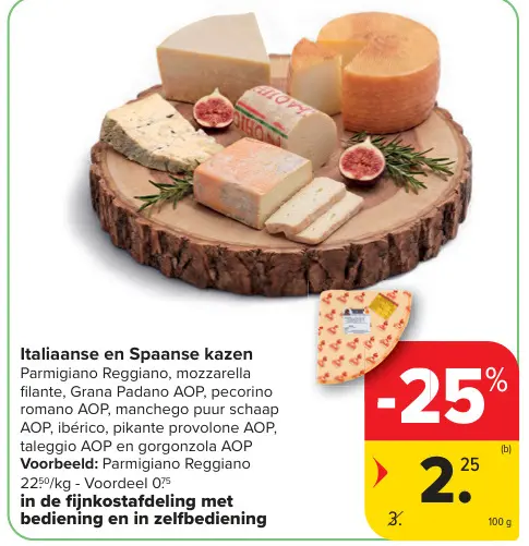 Promotie: Italiaanse en Spaanse kazen