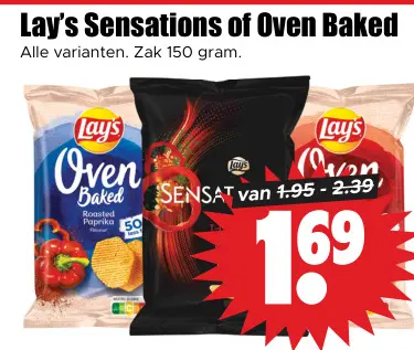 Aanbieding: Lay's Sensations of Oven Baked