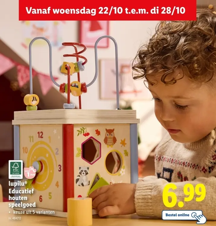 Aanbieding: Educatief houten speelbord