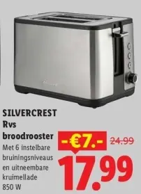 Aanbieding: RVS broodrooster