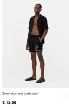Aanbieding: Zwemshort met borduursel