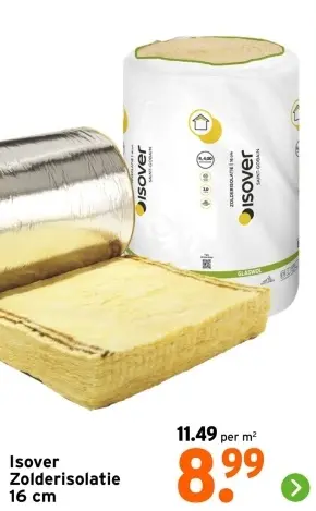 Aanbieding: Isover Zolderisolatie 16 cm