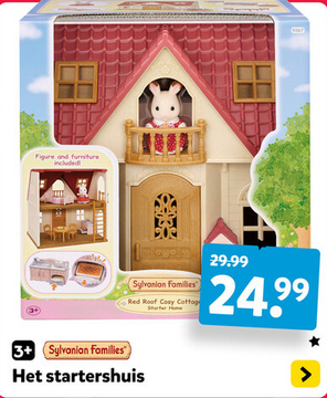 Aanbieding: Sylvanian Families Red Roof Cosy Cottage Star